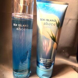 Bath and Body Works Sea Island Shore Body Cream and Body Spray